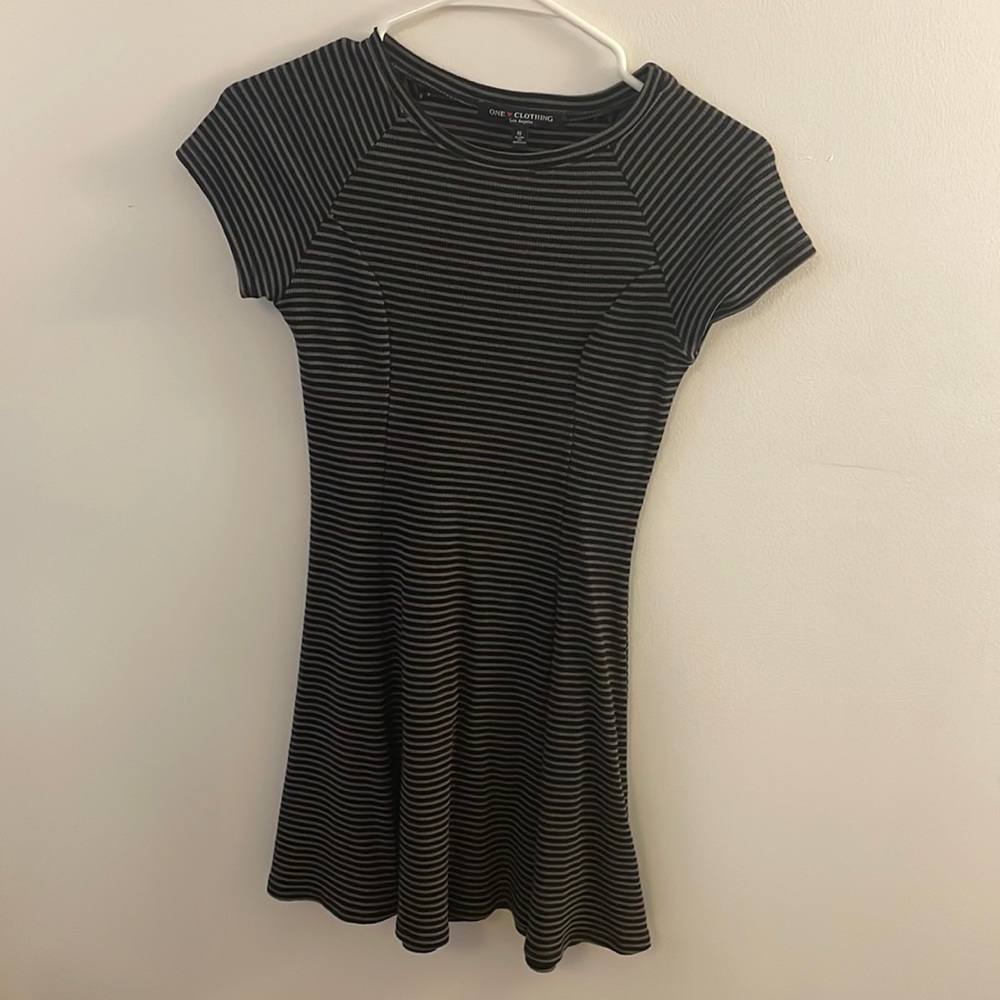 Striped skater dress